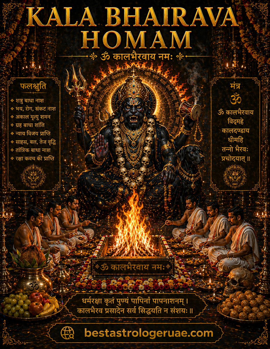 Kala Bhairava Homam for Protection & Time Control